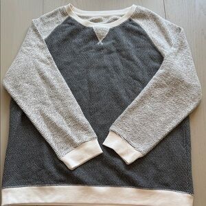 ZYIA Gray and Cream Sweatshirt
